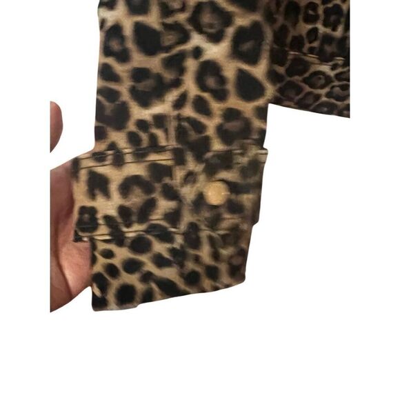 NWT WHBM leopard moto jacket sz 0 - Picture 8 of 10